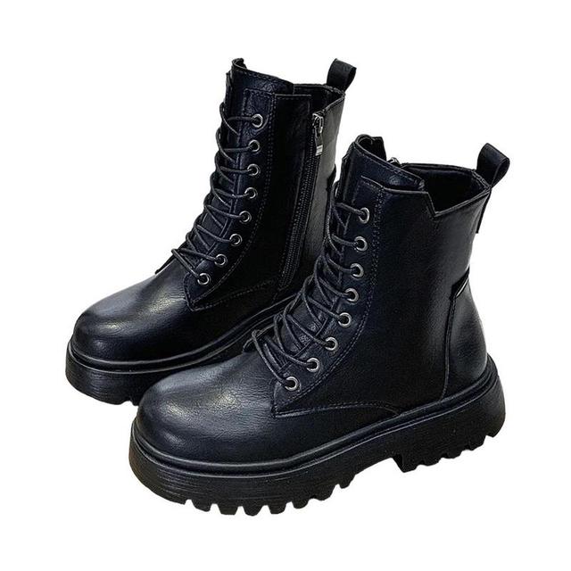 Women's Military Boots - Black - UK 6 on Productcaster.