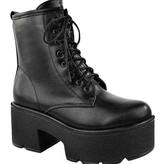 Women's Military Boots - Black - UK 5 on Productcaster.