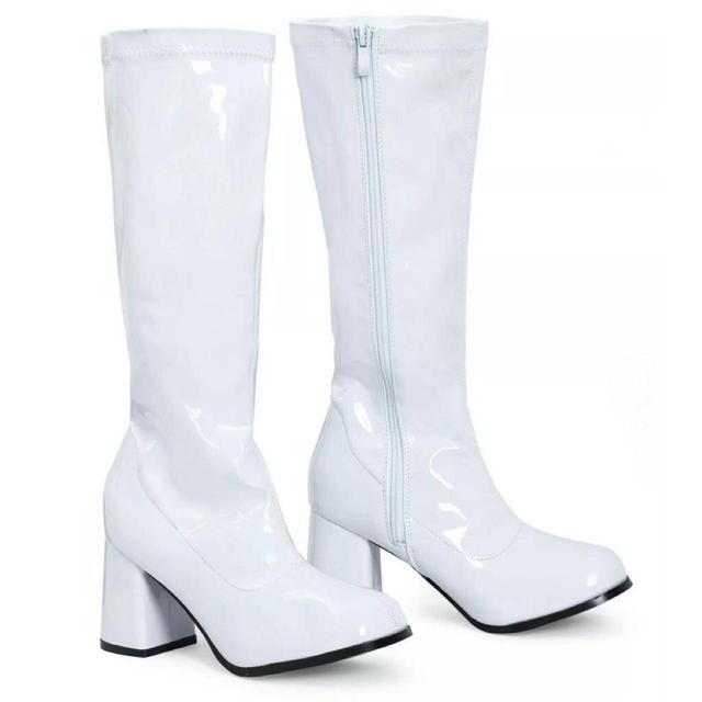 Women's Knee high Boots - White - UK 4 on Productcaster.