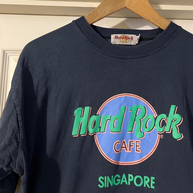 Hard Rock Cafe Women's T-shirt - Navy - L on Productcaster.