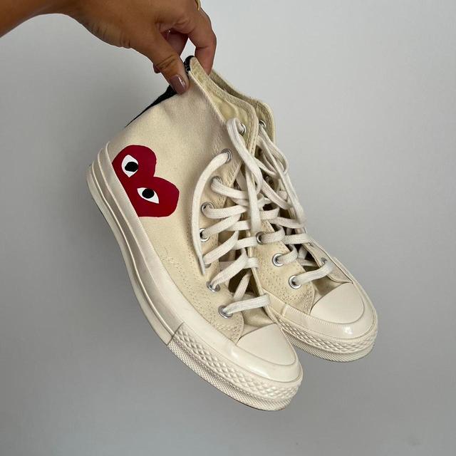 Comme des Garçons Play Women's Trainers - Cream/White - UK 5.5 on Productcaster.