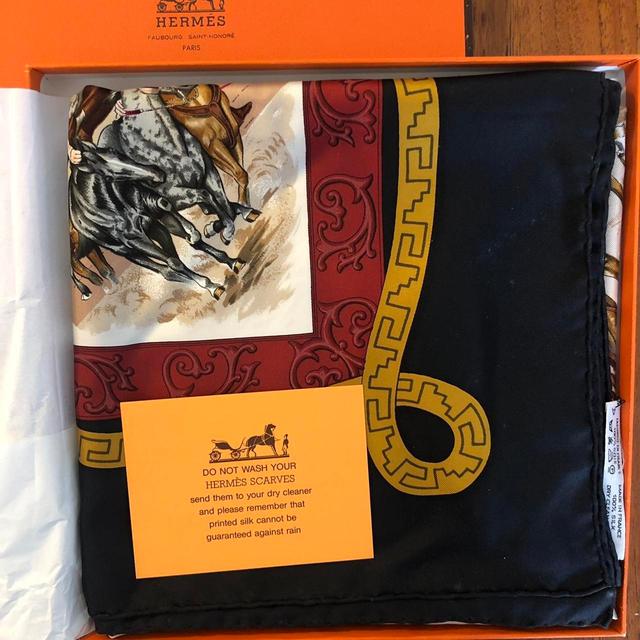 Hermes Women's Scarf - Multi/Navy on Productcaster.