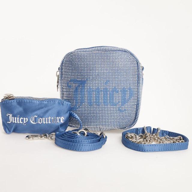 Juicy Couture Women's Clutch bags - Blue/Silver on Productcaster.