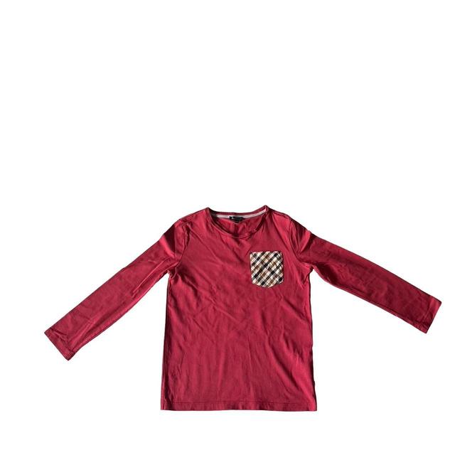 Aquascutum Kids' T-shirt - Red/Burgundy - 9 years on Productcaster.