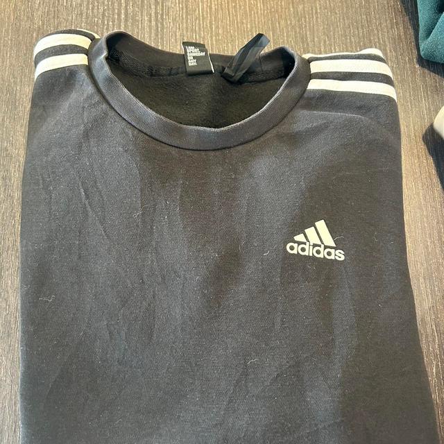 Adidas Men's Sweatshirt - Black - S on Productcaster.