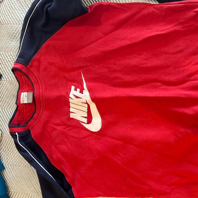 Nike Men's Sweatshirt - Red - L on Productcaster.