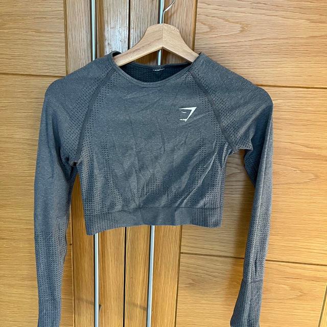 Gymshark Women's Crop top - Grey - S on Productcaster.