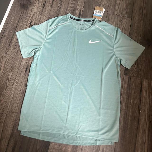 Nike Men's T-shirt - Green/Blue - M on Productcaster.