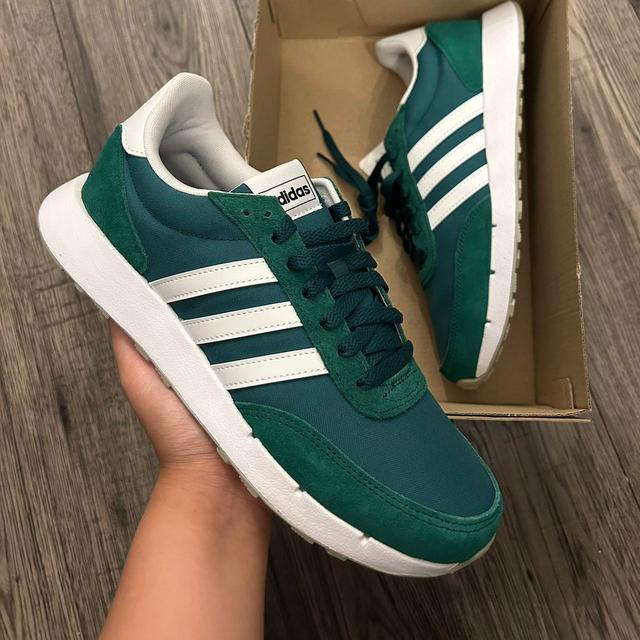 Adidas Men's Trainers - Green/White - UK 6.5 on Productcaster.