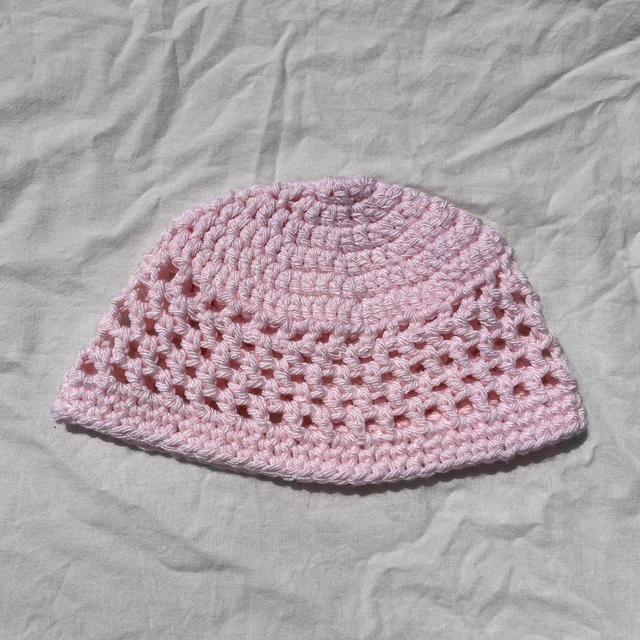 Handmade Women's Beanies - Pink on Productcaster.