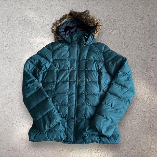 The North Face Women's Coat - Blue/Green - S on Productcaster.