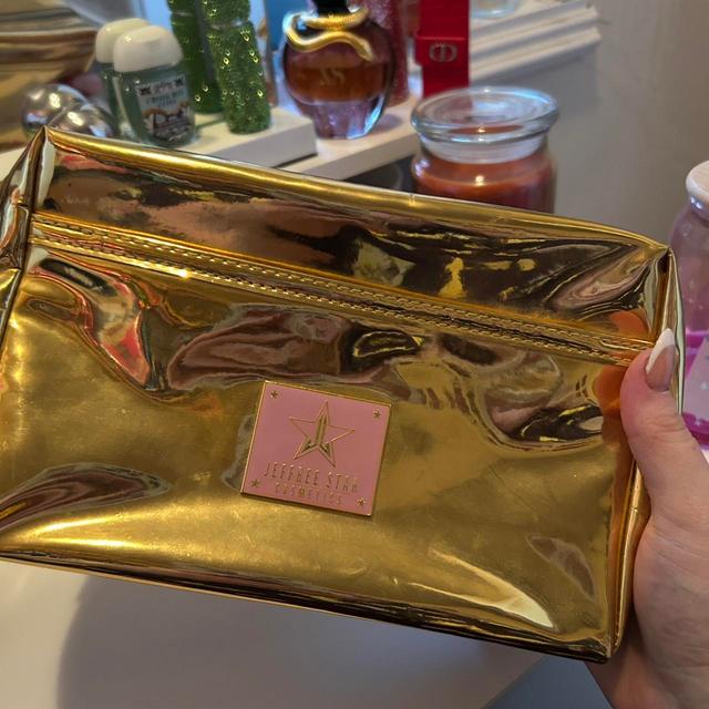 Jeffree Star Women's Makeup and wash bags - Gold on Productcaster.