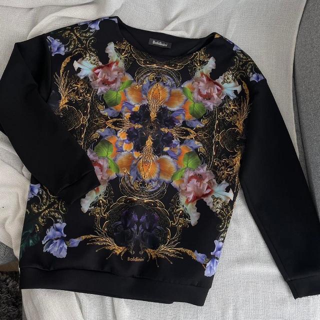 Baldinini Women's Sweatshirt - Black/Multi - M on Productcaster.