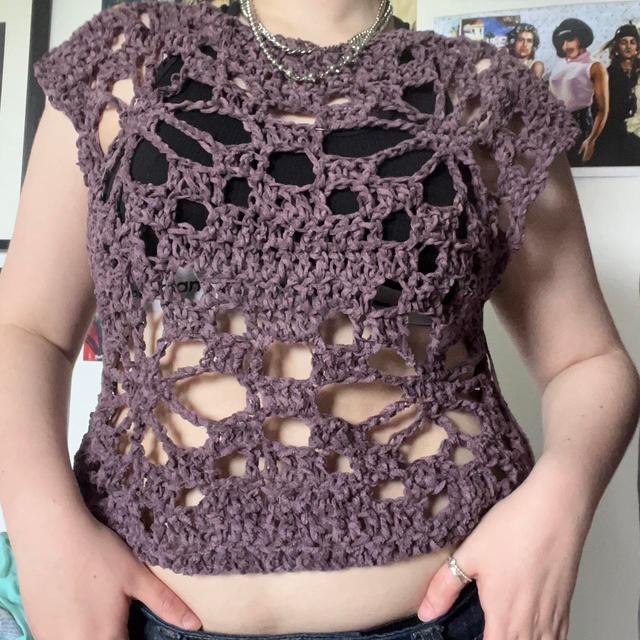 Handmade Women's Top - Purple - 14 on Productcaster.