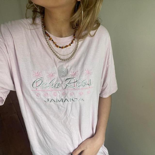 Women's T-shirt - Pink - XL on Productcaster.