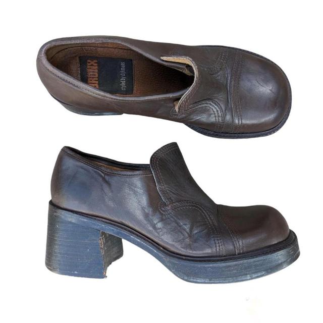 Vintage American Women's Loafers - Brown - UK 4 on Productcaster.