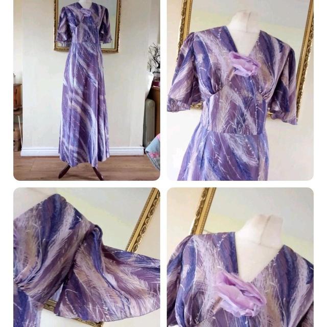 Vintage Women's Maxi Dress - Purple - M on Productcaster.