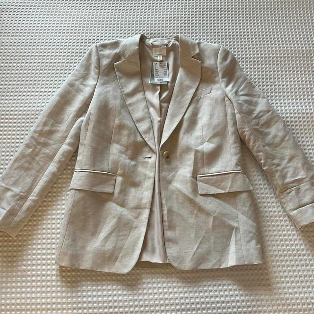 H&M Women's Blazer Jacket - Cream - S on Productcaster.