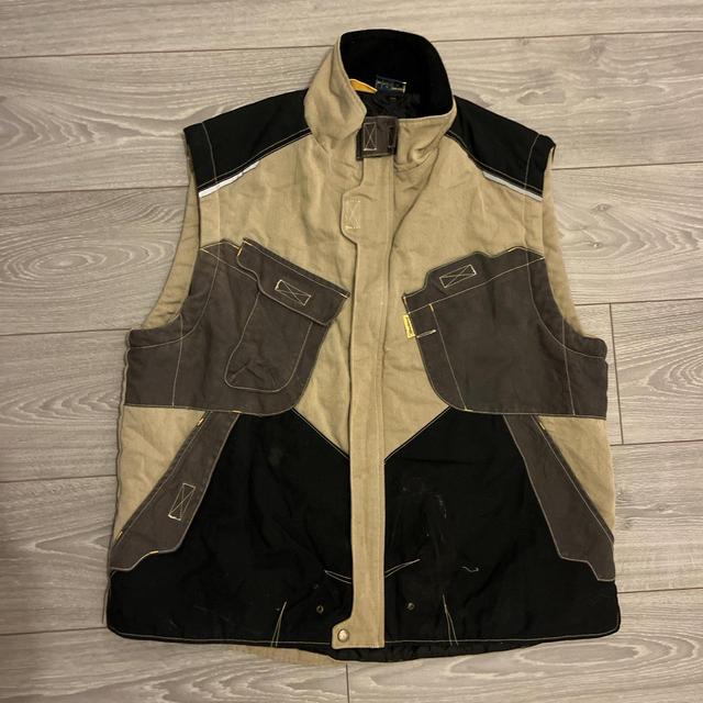 Men's Gilet - Tan/Black - XL on Productcaster.