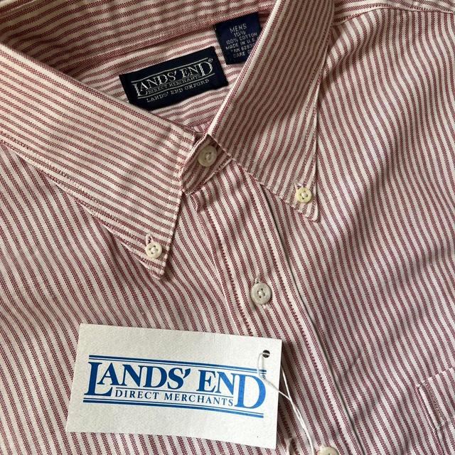 Lands' End Men's Shirt - Red - M on Productcaster.