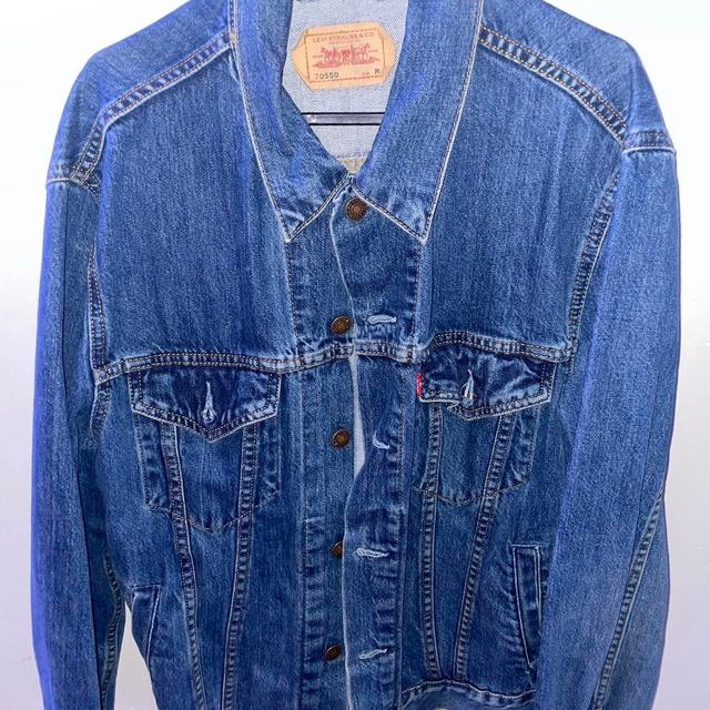 Levi's Men's Denim Jacket - Blue/Navy - M on Productcaster.