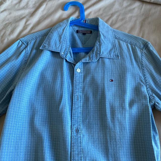 Tommy Hilfiger Men's Shirt - Blue - S on Productcaster.