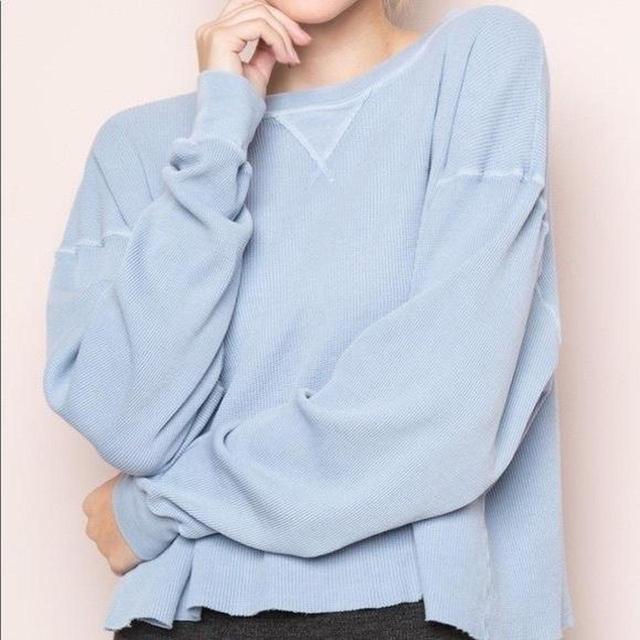 Brandy Melville Women's Jumper - Blue - One size on Productcaster.