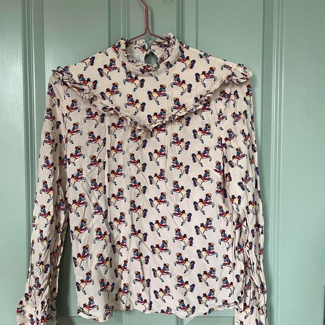 Vintage Women's Blouse - Pink/Multi - 6 on Productcaster.