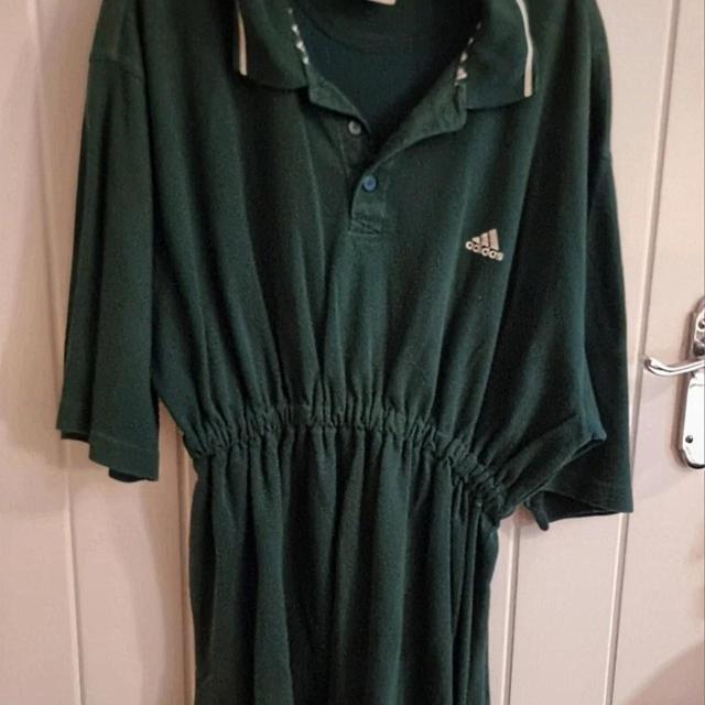 Adidas Women's Shirt Dress - Green - 10 on Productcaster.