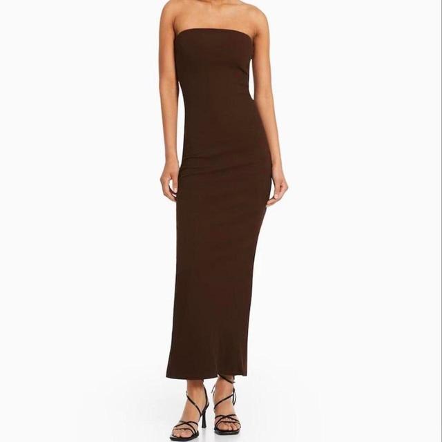 Bershka Women's Dress - Brown - XS on Productcaster.