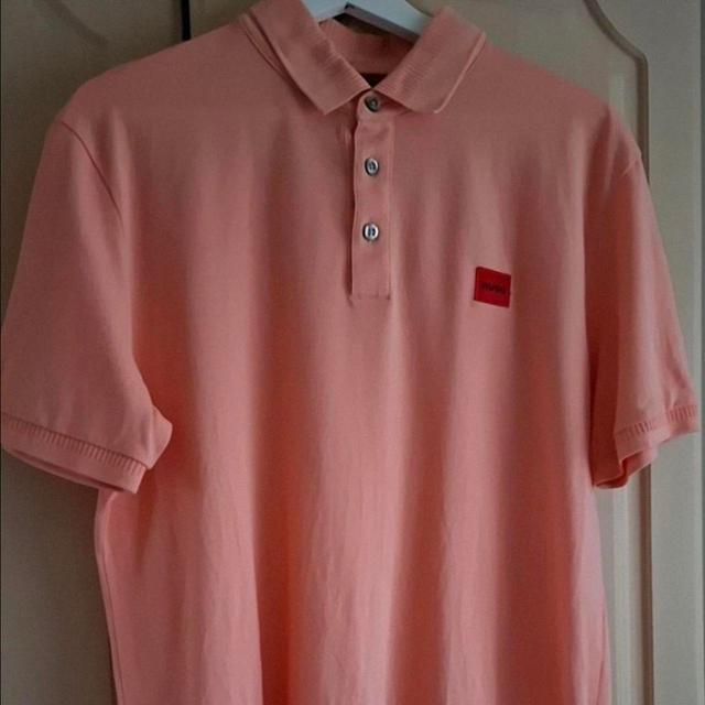 Hugo Boss Men's Polo shirt - Orange/Pink - XL on Productcaster.