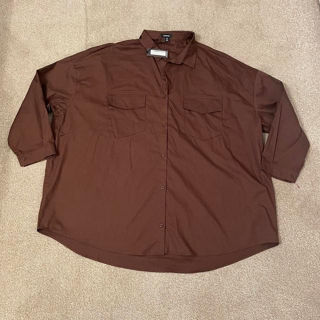 Boohoo Women's Shirt - Brown - 22 on Productcaster.