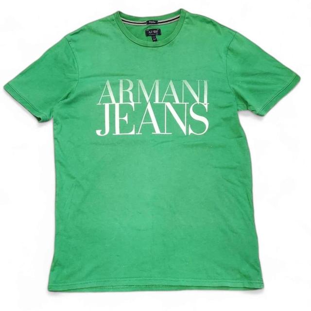 Armani Jeans Men's T-shirt - Green - M on Productcaster.