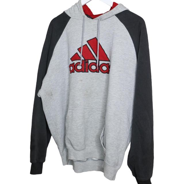 Adidas Men's Hoodie - Grey - XL on Productcaster.