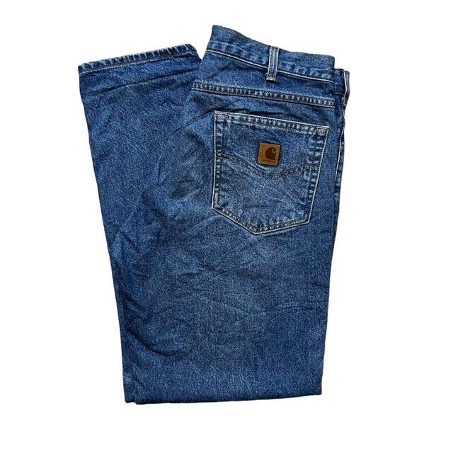 Carhartt Men's Jeans - Blue - 36" on Productcaster.