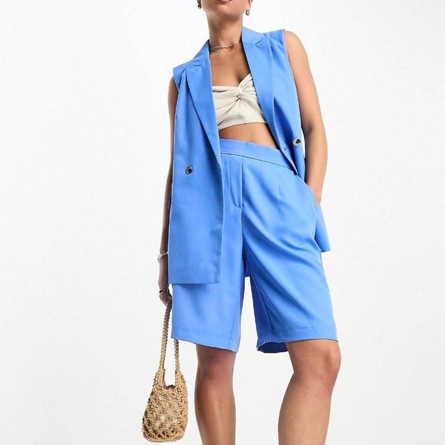 Pieces Women's Blazer Dress - Blue - 8 on Productcaster.