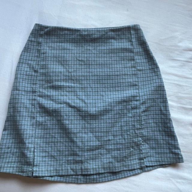 Women's Cotton Skirt - Blue/Green - UK 8 on Productcaster.