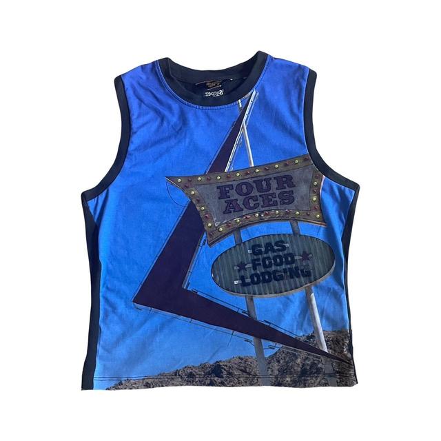 Superdry Women's Vest - Blue/Multi - 8 on Productcaster.