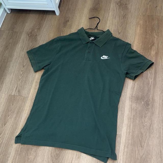 Nike Men's Polo shirt - Green - M on Productcaster.