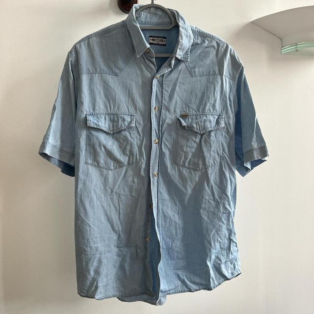 Mustang Jeans Men's Shirt - Blue - M on Productcaster.