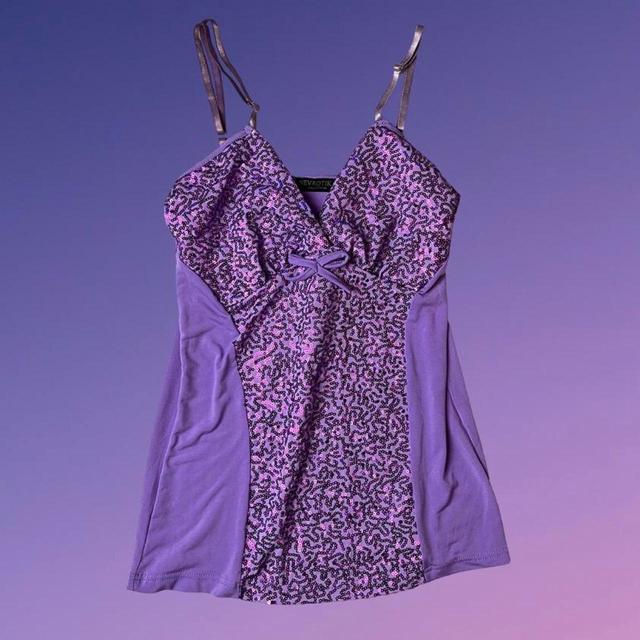 Vintage Women's Vest - Purple/Multi - M on Productcaster.