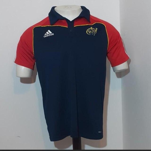 Adidas Men's Polo shirt - Navy/Red - XL on Productcaster.