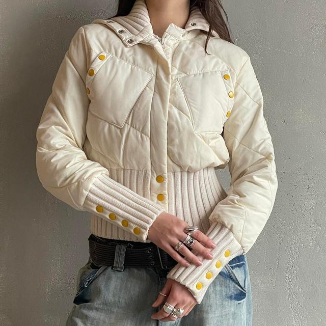 Miss Sixty Women's Puffer - Cream - S on Productcaster.