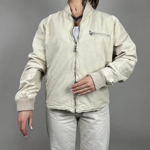 Daniele Alessandrini Men's Bomber Jacket - Cream - M on Productcaster.