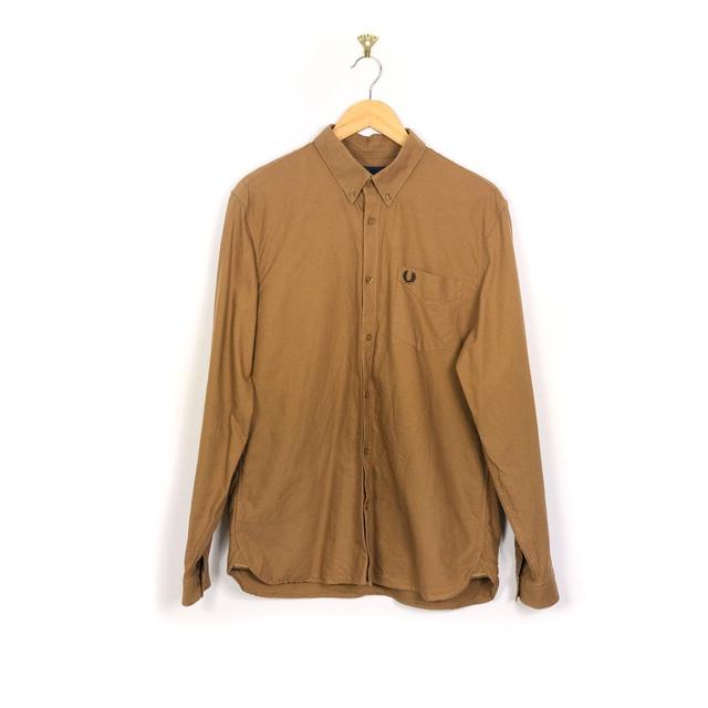 Fred Perry Men's Shirt - Brown - L on Productcaster.