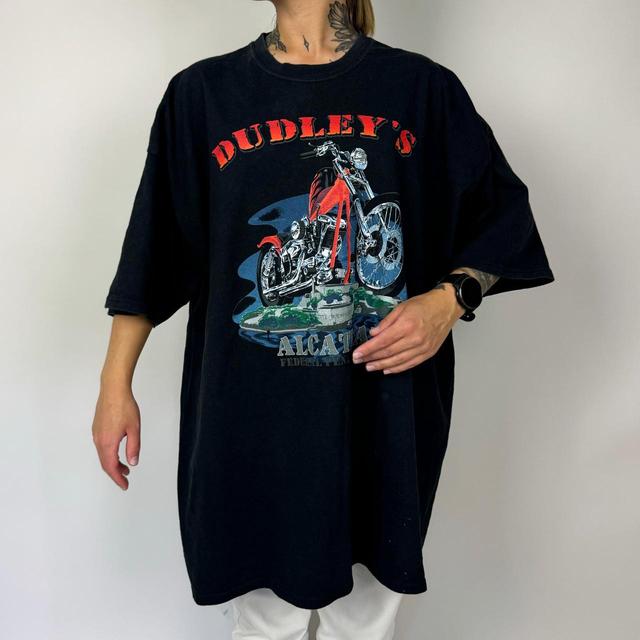 Vintage Men's T-shirt - Black/Multi - XXL on Productcaster.