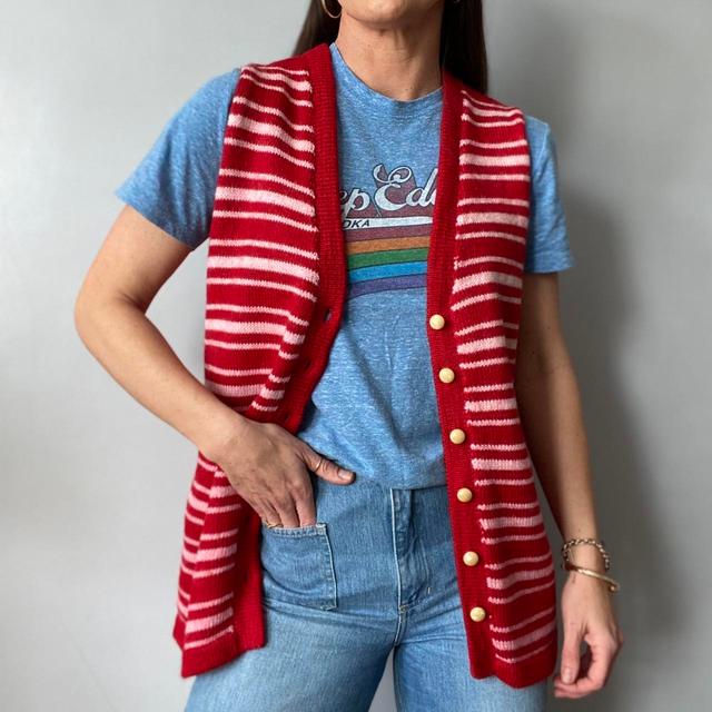 Vintage Women's Vest - Red - One size on Productcaster.