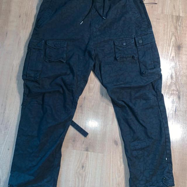 Maharishi Men's Straight leg Trousers - Navy - XXL on Productcaster.