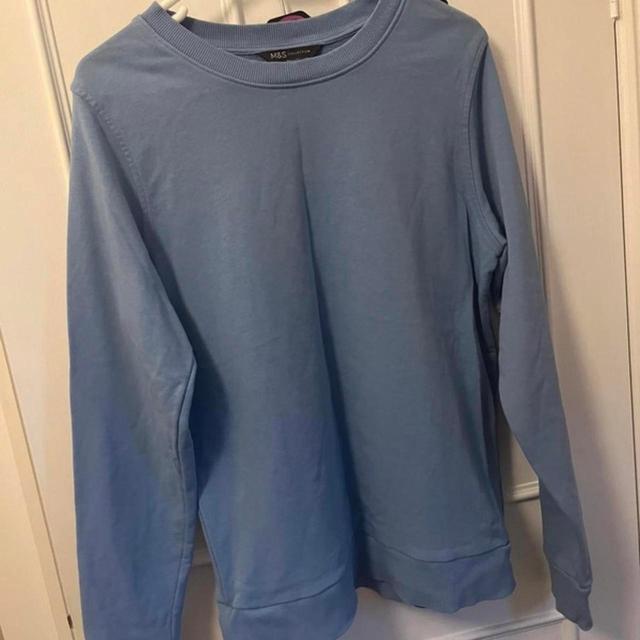 Marks & Spencer Women's Sweatshirt - Blue - 12 on Productcaster.