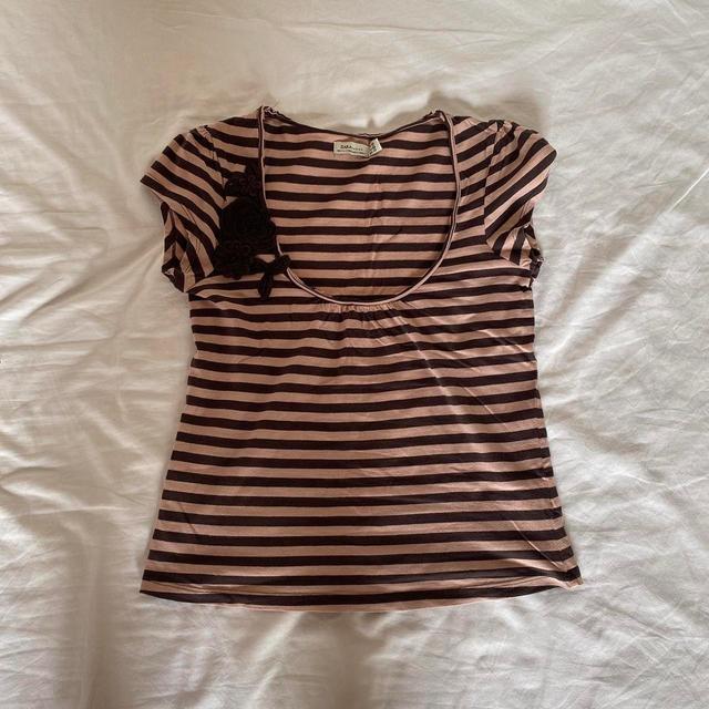 Zara Women's Top - Brown - M on Productcaster.